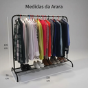 Ver imagem 5 de Arara em 100% Aço com Sapateira | Estrutura Reforçada | 1,35m X 1,25m | Biorty