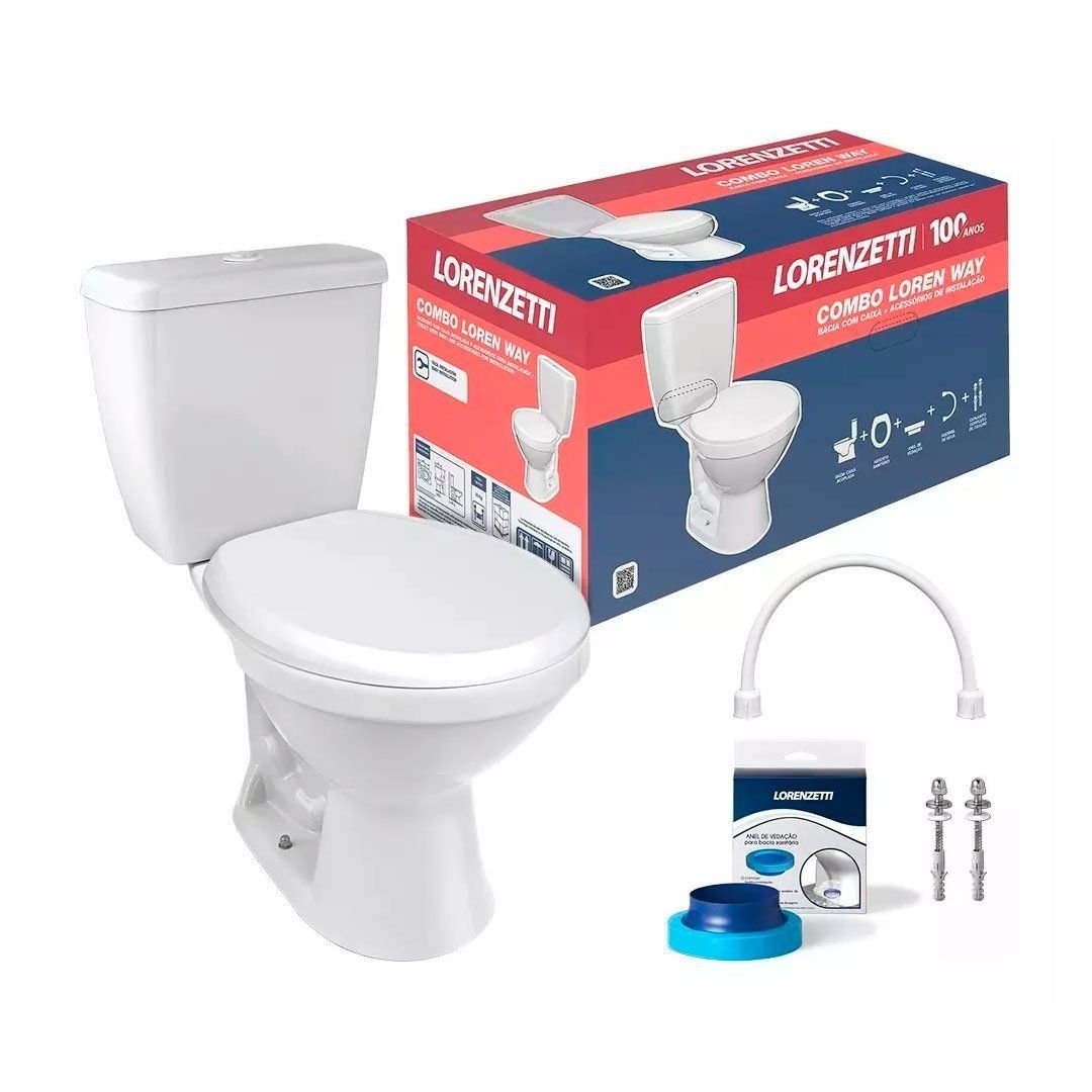 Combo Loren Way com Caixa Acoplada (kit Instalação) - 1