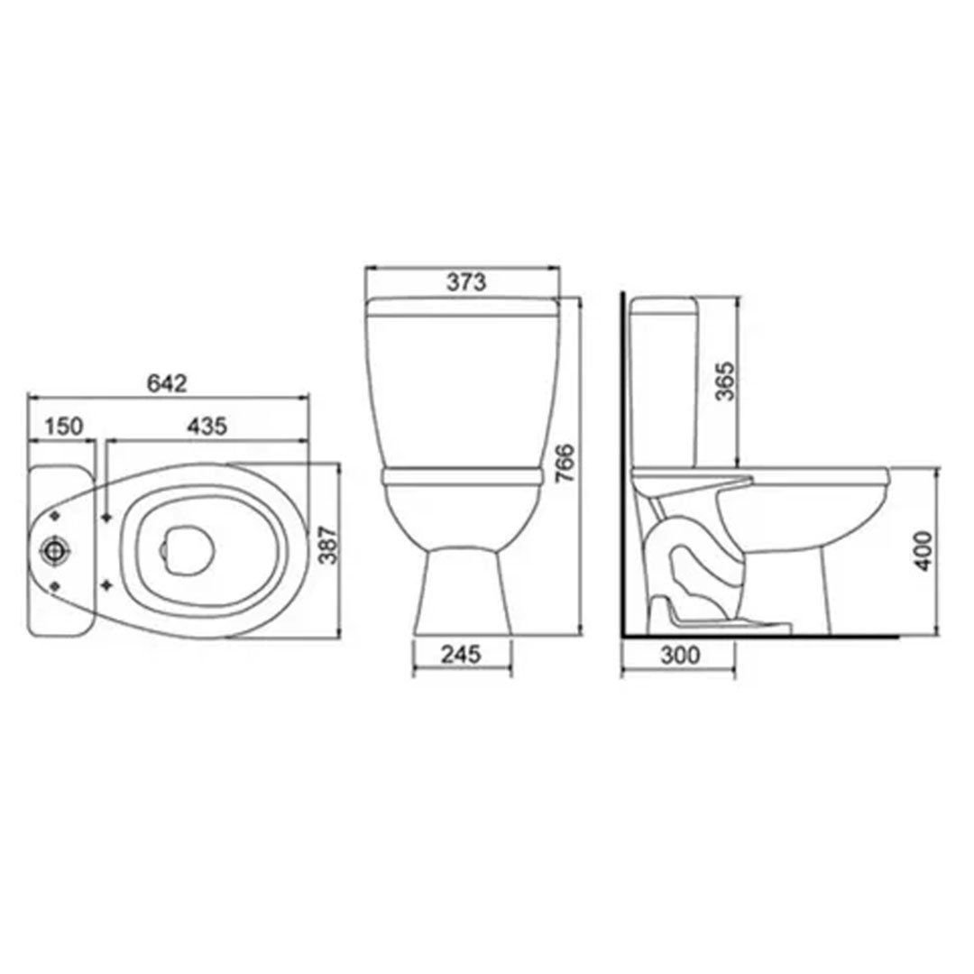 Combo Loren Way com Caixa Acoplada (kit Instalação) - 6