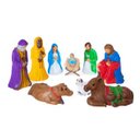 Ver imagem 2 de Presépio Colorido para Jardim Natal Iluminado 10 Peças 90Cm