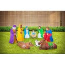 Ver imagem 1 de Presépio Colorido para Jardim Natal Iluminado 10 Peças 90Cm
