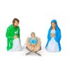 Presépio Natal Iluminado Para Jardim 04 Peças Colorido - 1