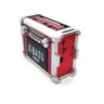 Rádio Analógico Mk-1033 Vermelho Recarregável Mp3 Lanterna - 1