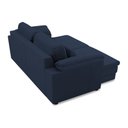 Ver mais imagens de Sofá Retrátil Manual Sala de Estar Nolan Bipartido 175cm Conforto Premium em Couro Azul Marinho G58 