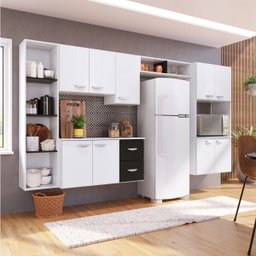 Cozinha Completa 5 Peças 5 Portas Anabela com Paneleiro Duplo Suspenso Anita Yescasa - 1