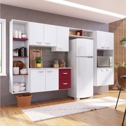 Cozinha Completa 5 Peças 5 Portas Anabela com Paneleiro Duplo Suspenso Anita Yescasa - 1