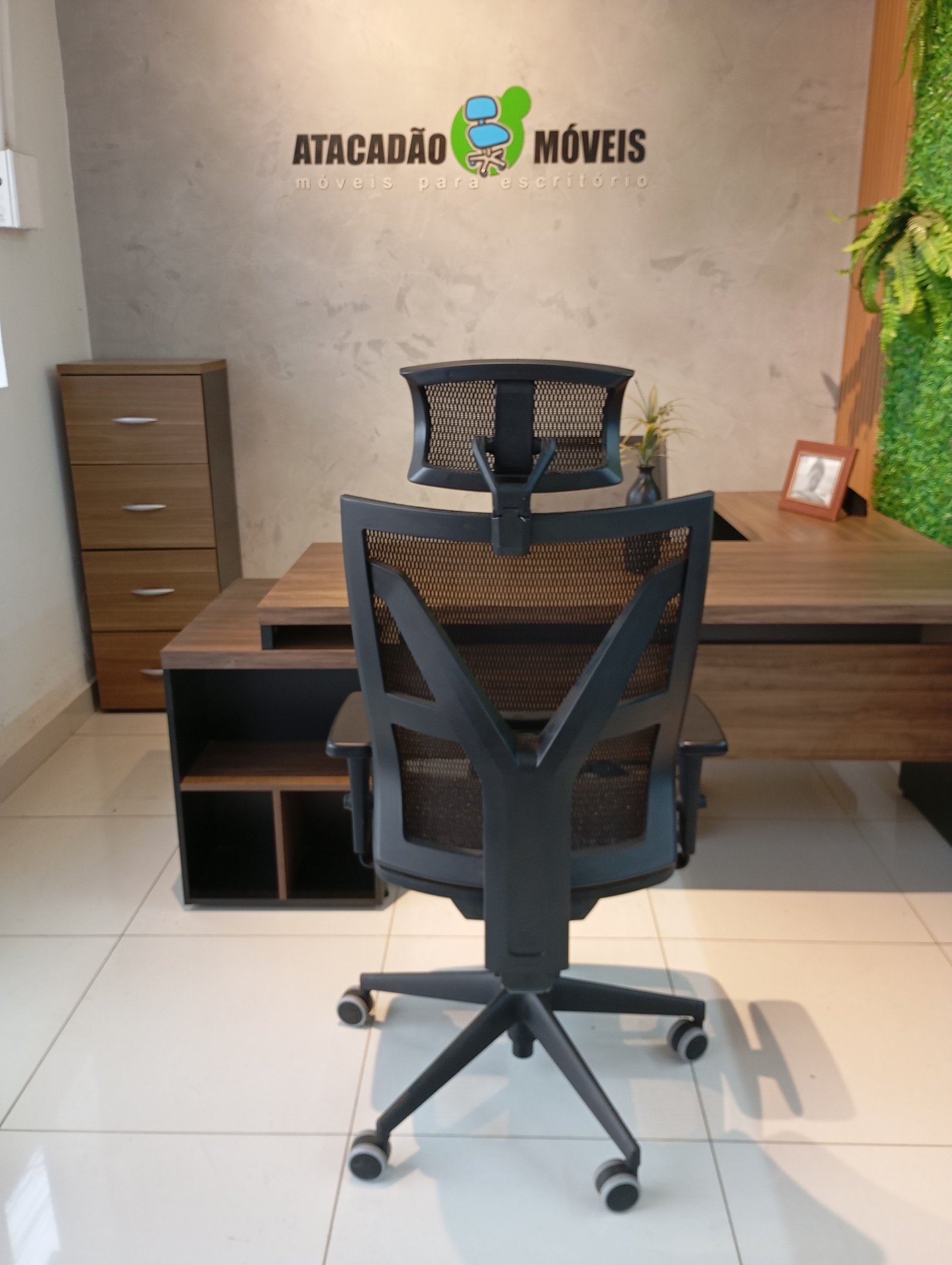 Cadeira Darix X Plaxmetal Poliéster Preto Slider Braço - 6