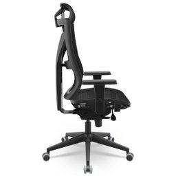 Cadeira Darix X Plaxmetal Poliéster Preto Slider Braço - 2