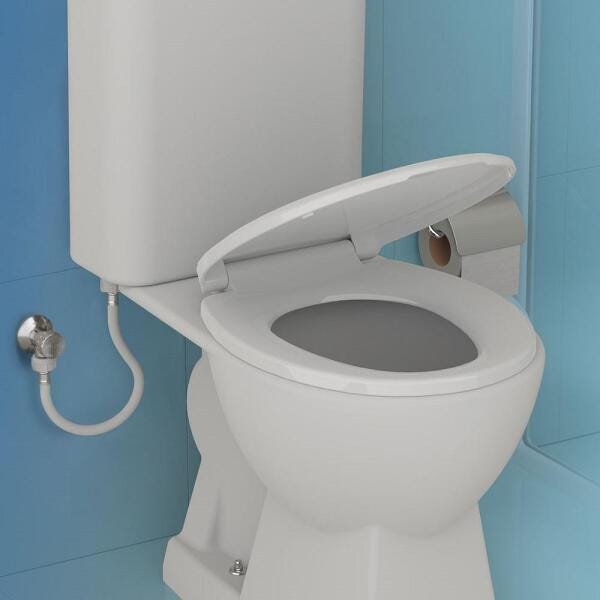 Assento Sanitário Convencional Soft Close Limp Fácil Kit com 3 - 1