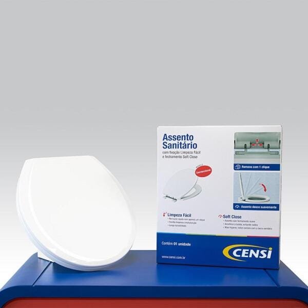 Assento Sanitário Convencional Soft Close Limp Fácil Kit com 3 - 2