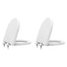 Assento Sanitário Riviera Soft Close Branco Tupan Kit com 2 - 1