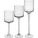 Ver imagem 1 de Jogo 3 Peças Castiçal Porta Velas Decorativo Home&co Eco Crystal Transparente