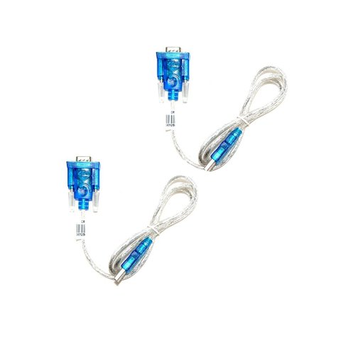 Kit 2 Cabo Extensor Rs-232 Db9 Adaptador Interface Serial Instrumentos Micro Processados Usb Crs-80 