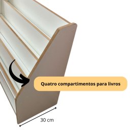 Estante Expositor de Livros Revisteiro Mdf Montessori-dumbo - 6