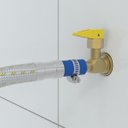 Ver imagem 3 de Ligação Flexível Gás P/Espigão 1,5M _ Registro Bloqueio Kit