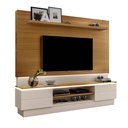 Ver imagem 2 de Rack Moderno com Painel e LED Carvalho Off White London Luapa