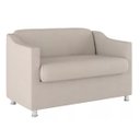 Ver imagem 3 de 2 Poltronas e Namoradeira Decorativa Reforçada Suede Bege