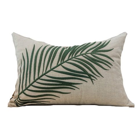 Almofada Eva - Folhas Verde Retangular:Completa