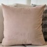 Almofada em Veludo Rosé Quadrada:Completa - 2