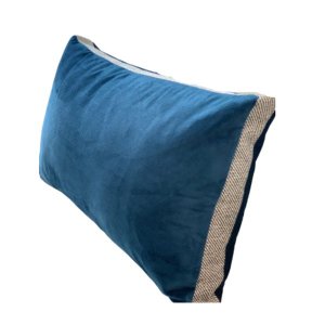 Almofada Italian Design Azul Marinho Retangular:Completa