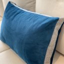 Ver imagem 2 de Almofada Italian Design Azul Marinho Retangular:Completa