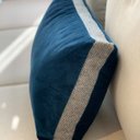 Ver imagem 3 de Almofada Italian Design Azul Marinho Retangular:Completa