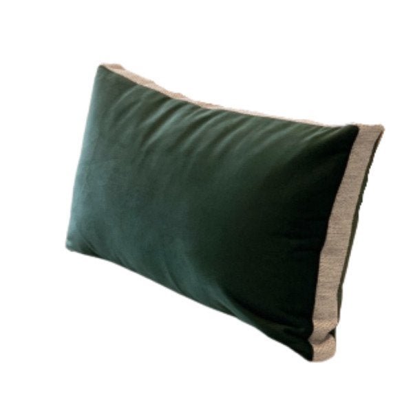 Almofada Italian Design Verde Musgo Retangular:Completa