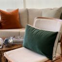 Ver imagem 2 de Almofada Italian Design Verde Musgo Retangular:Completa