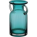 Ver imagem 2 de Vaso Decorativo Enfeite Casa Home&Co 20x15x15cm Vidro Azul