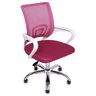 Cadeira Escritório Giratória Rosa Escuro - 1