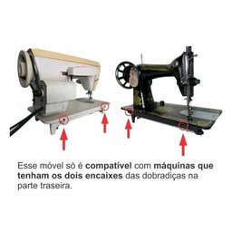 Gabinete Luxo 5 Gavetas P/maquina D Costura Doméstica Marfim - 4