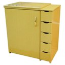 Ver imagem 1 de Gabinete Luxo 5 Gavetas P/maquina D Costura Doméstica Marfim