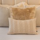 Ver imagem 2 de Almofada Tricot Offwhite Retangular:Completa