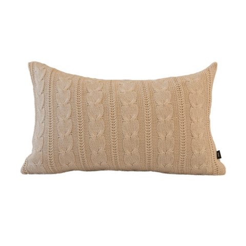 Almofada Tricot Offwhite Retangular:Completa