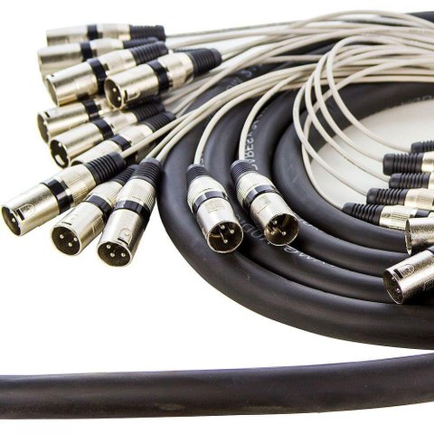 Multicabos Conectores Xlr 24 Vias Cirilo Cabos - 2 Metros