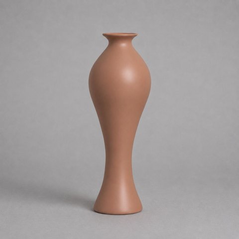 Vaso California Grande Decorativo de Cerâmica para Sala e Mesa Mocha Mousse