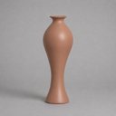 Ver imagem 1 de Vaso California Grande Decorativo de Cerâmica para Sala e Mesa Mocha Mousse