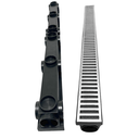 Ver imagem 2 de Ralo Linear Completo 8x100 Alumínio Quintal Externo com Tela Anti Insetos Cocho de Escoamento Multi 