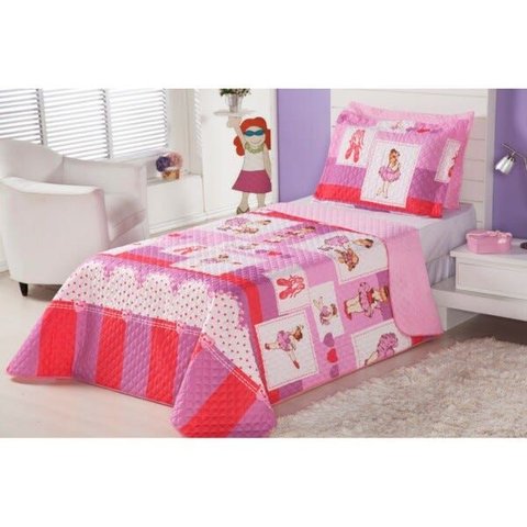 Cobre Leito Infantil - 2 Peças:ballet