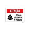 Kit 10 Placas Atenção Lotação Máxima de 4 Pessoas - 1