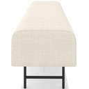 Ver imagem 6 de Puff Recamier Decorativo com Pés Industrial 195cm Novara P05 Linho Creme - Lyam Decor