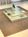 Ver imagem 1 de Tapete Carpete Sala Quarto Parquet Marrom 2,00 X 3,00 M