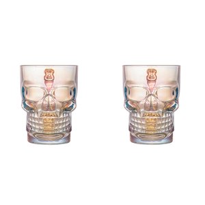 Kit 2 Canecas de Chopp Caveira - 510ml Rainbow Furta Cor