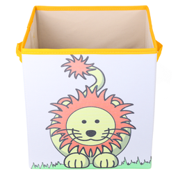 Caixa Organizadora de Brinquedos Estampada 28x30x28cm Leão - 3