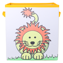 Ver imagem 4 de Caixa Organizadora de Brinquedos Estampada 28x30x28cm Leão