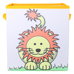 Caixa Organizadora de Brinquedos Estampada 28x30x28cm Leão - 4