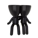 Ver imagem 1 de Vaso 3d Abraço Suculentas Decoração 15cm Robert Plant Decorativo Preto