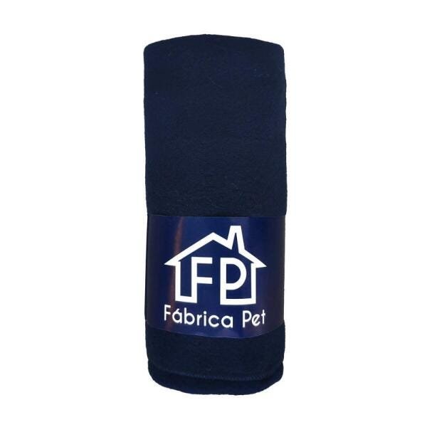 Cobertor Soft Liso para Pet M Azul - 1