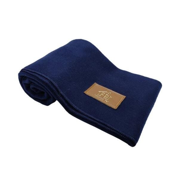 Cobertor Soft Liso para Pet M Azul - 2