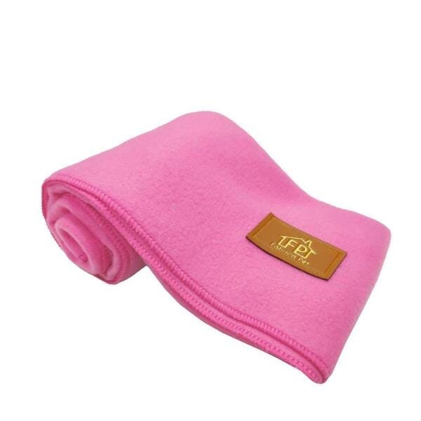 Cobertor Soft Liso para Pet M Rosa - 2